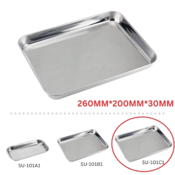 Stainless Steel Open Tray (Large)